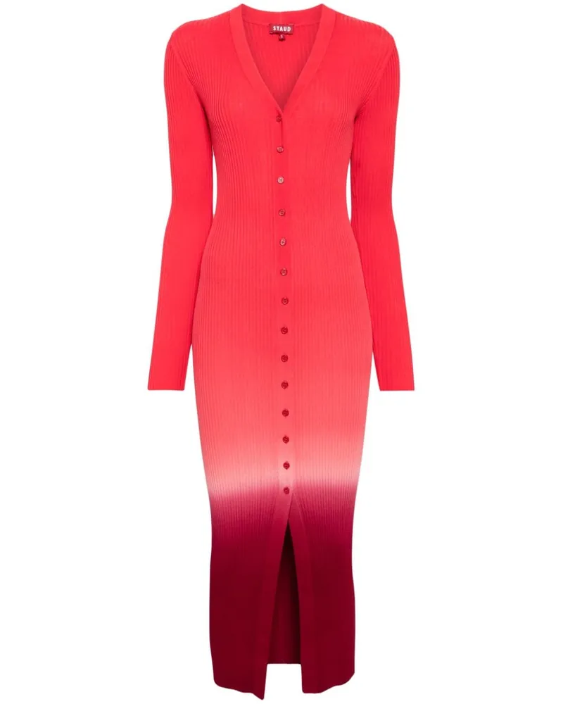 STAUD Shoko Pulloverkleid - Rot Rot