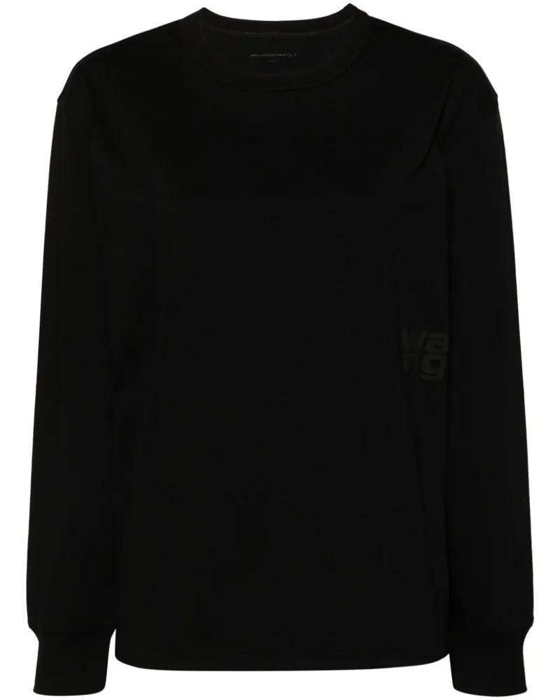 Alexander Wang Klassisches Langarmshirt - Schwarz Schwarz