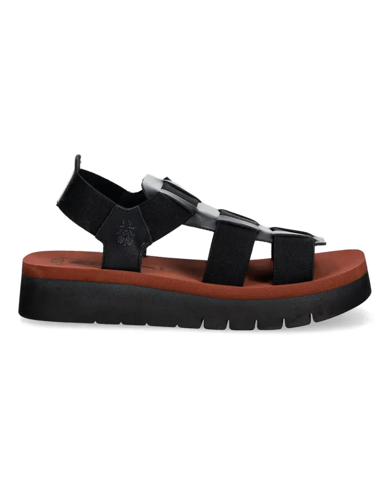 Fly London cage-strap platform sandals - Schwarz Schwarz