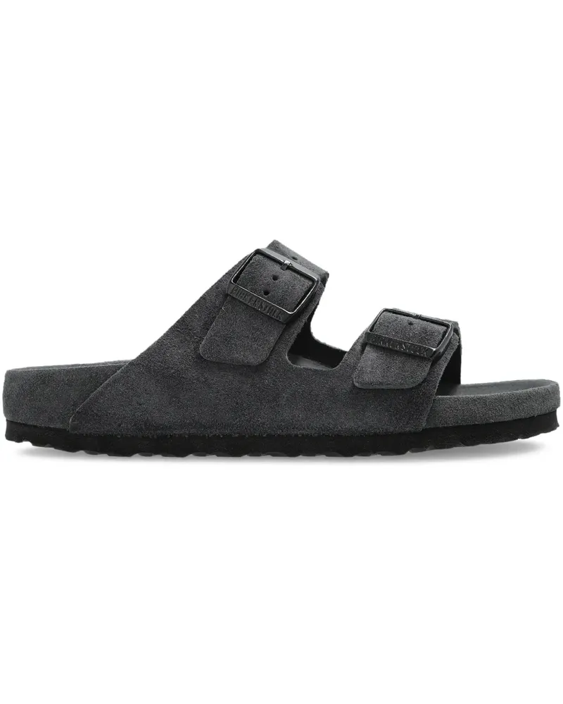 Birkenstock Arizona Pantoletten mit Schnallen - Grau Grau