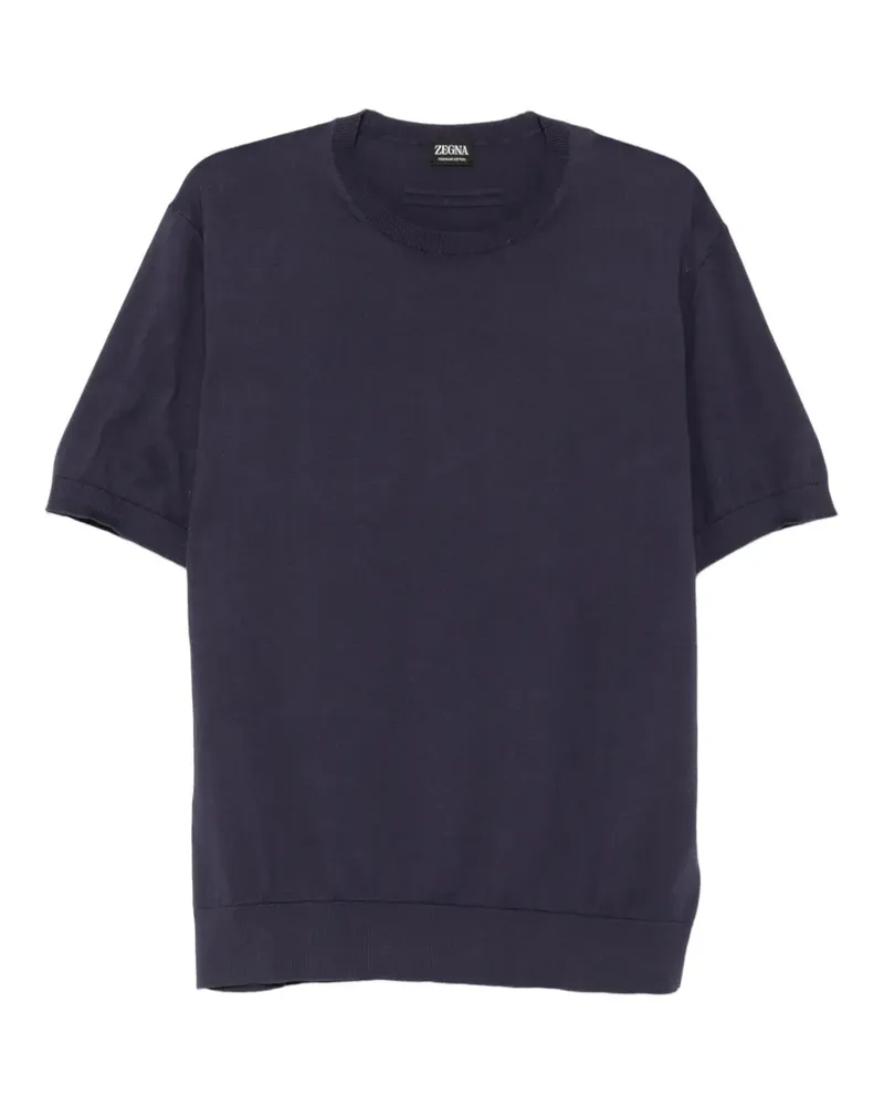 Ermenegildo Zegna T-Shirt mit rundem Ausschnitt - Blau Blau