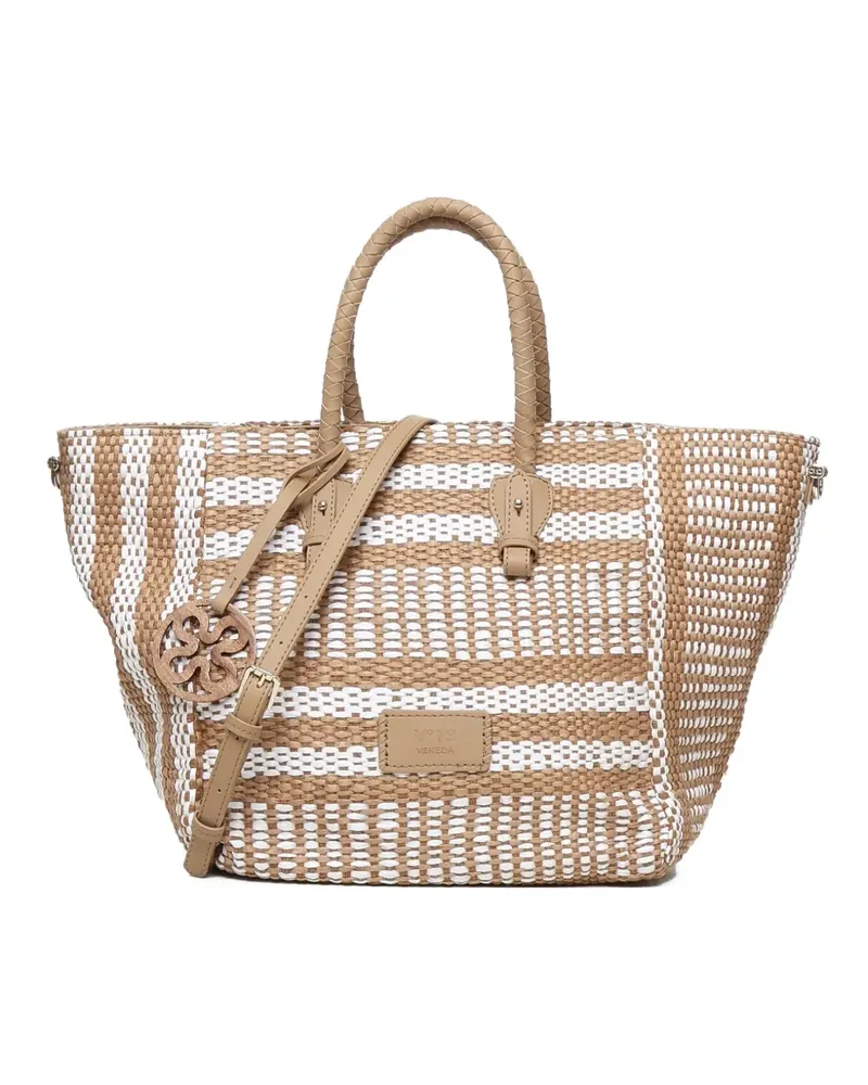 V°73 Gewebte Stefanie Tote Bag - Braun Braun