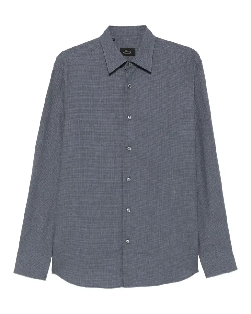 Brioni button-down long-sleeve shirt - Blau Blau