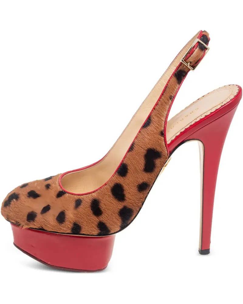 Charlotte Olympia Slingback-Pumps 145mm - Braun Braun