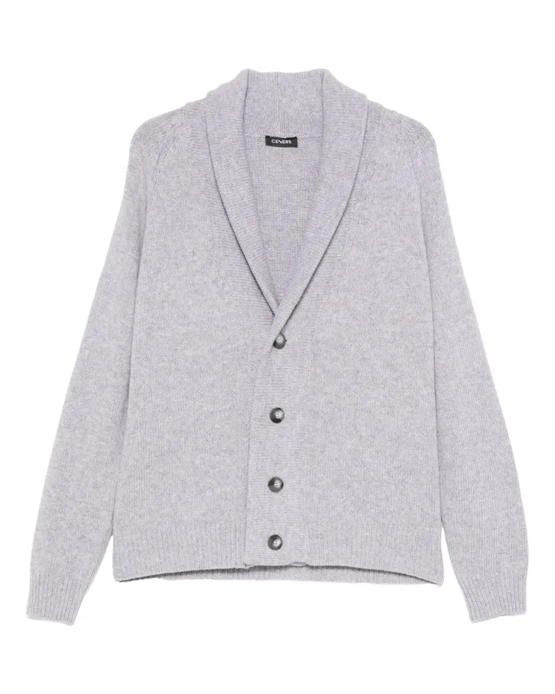 CENERE GB Cardigan mit Schalkragen - Grau Grau