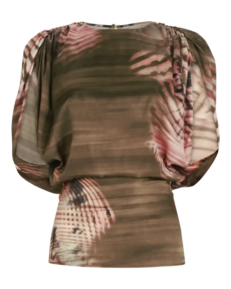 Silvia Tcherassi Alisa Bluse mit abstraktem Print - Rosa Rosa