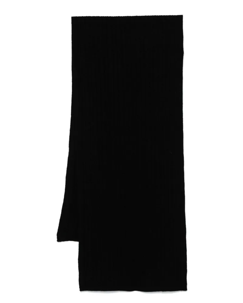 Lady Anne Schal mit Zopfmuster - Schwarz Schwarz