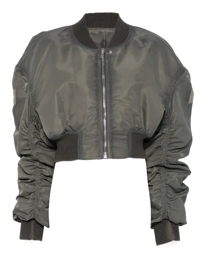 Rick Owens Bomberjacke mit gerafften Ärmeln - Grau Grau