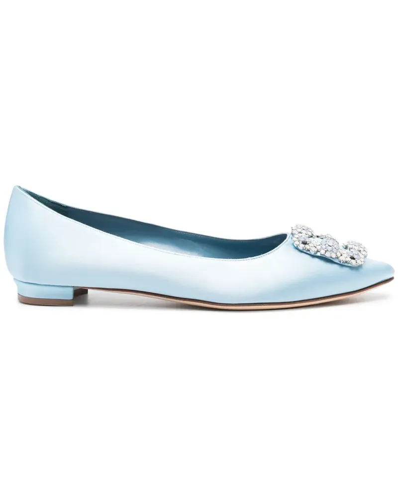 Manolo Blahnik Hangisi Ballerinas - Blau Blau