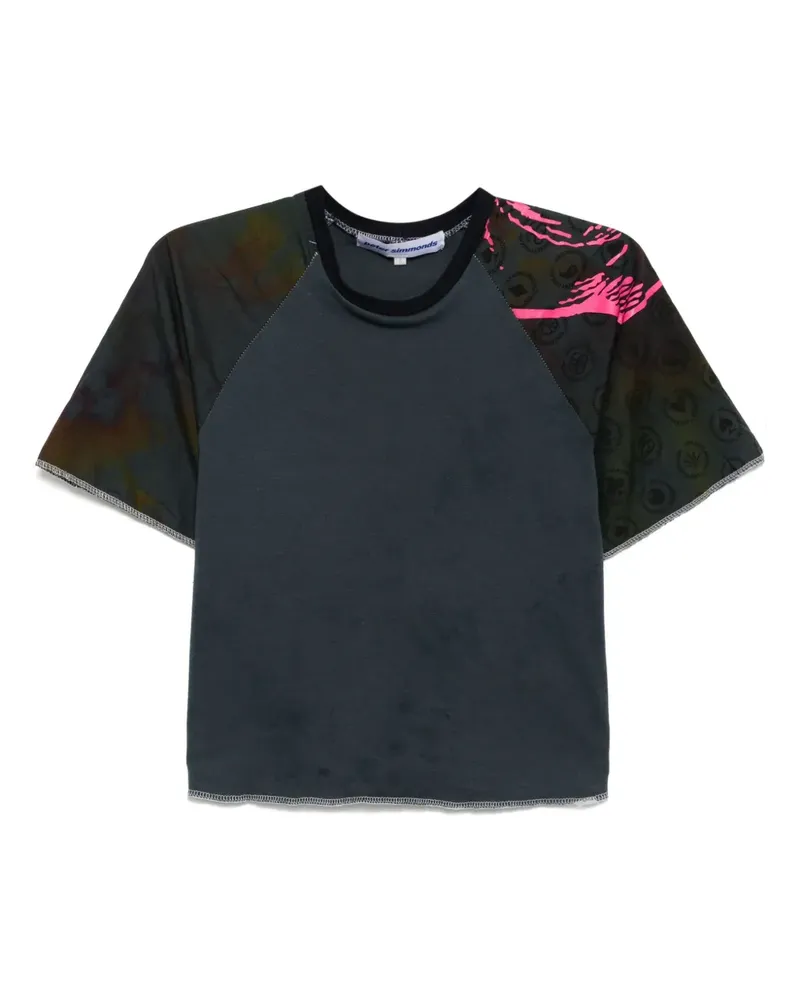 Stain Shade T-Shirt mit grafischem Print - Blau Blau