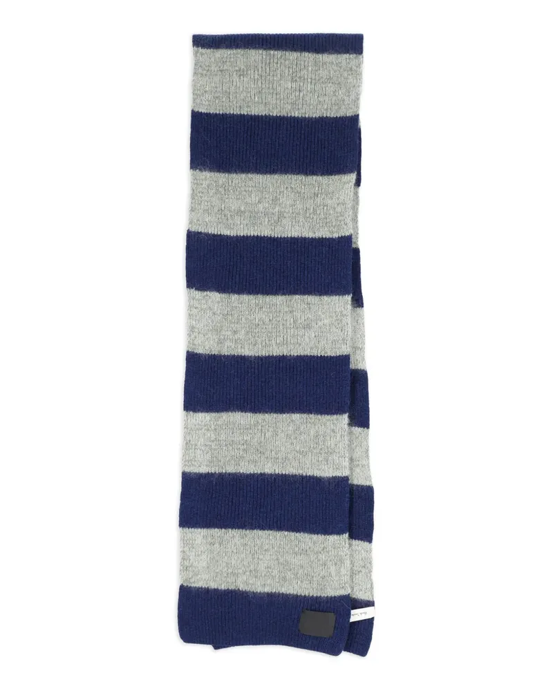 Paul Smith Gestreifter Schal - Blau Blau