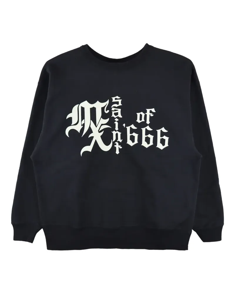 SAINT MXXXXXX Klassisches Sweatshirt - Schwarz Schwarz