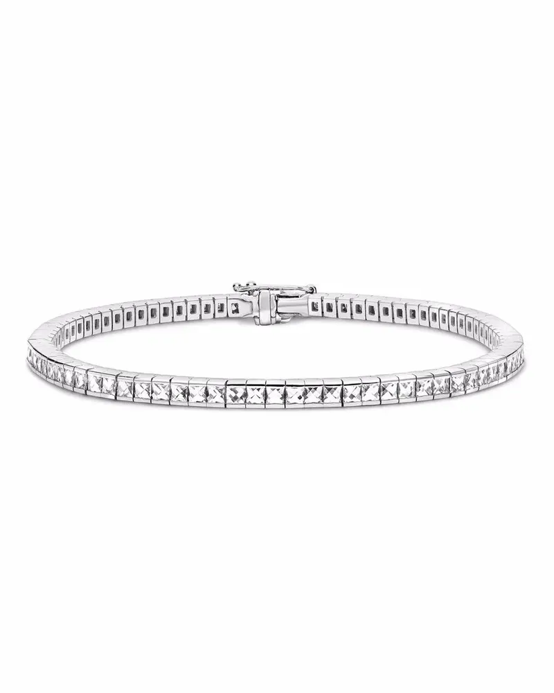 Pragnell 18kt Weißgoldarmband mit Diamanten - Silber Silber