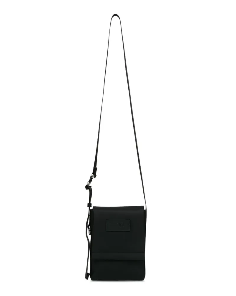 Maison Margiela Tracollina Numeric Schultertasche mit Logo-Patch - Schwarz Schwarz
