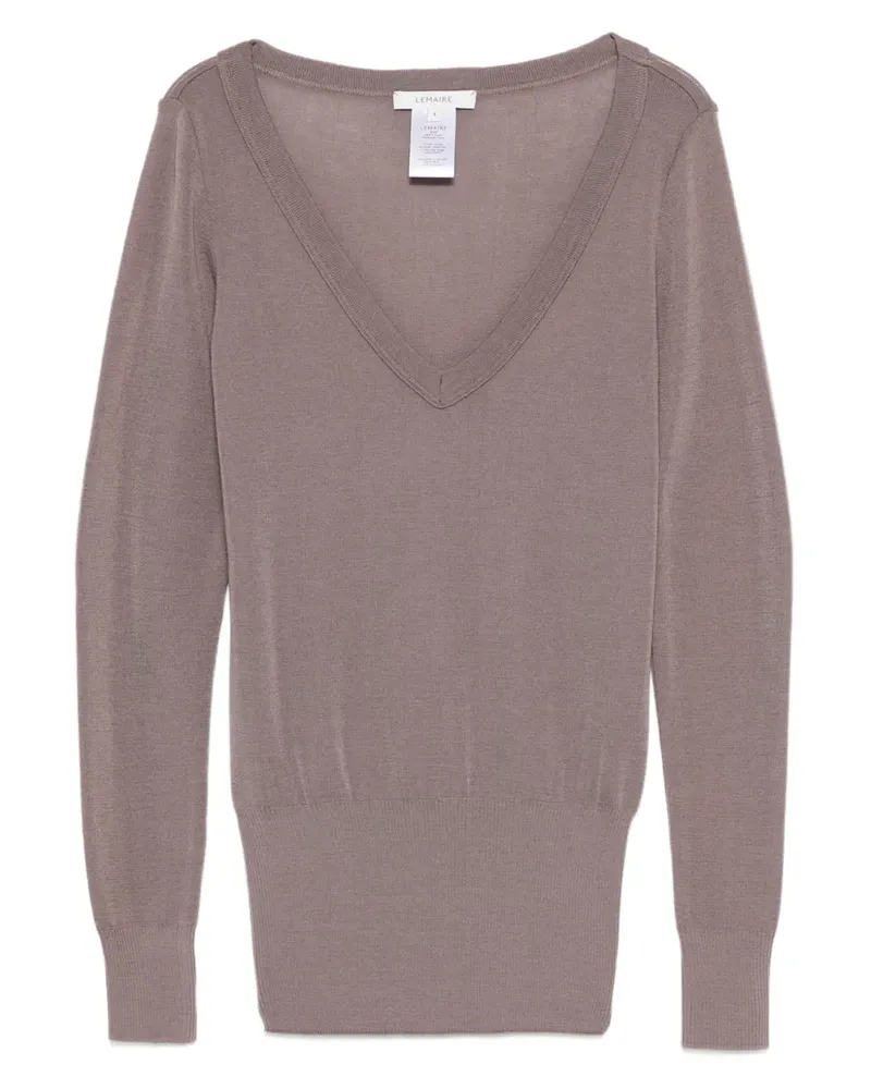 Christophe Lemaire Pullover mit V-Ausschnitt - Braun Braun