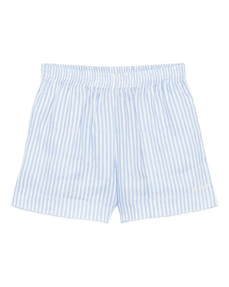 MC2 Saint Barth Meave striped elasticated-waist shorts - Blau Blau