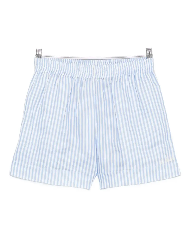 MC2 Saint Barth Meave striped elasticated-waist shorts - Blau Blau