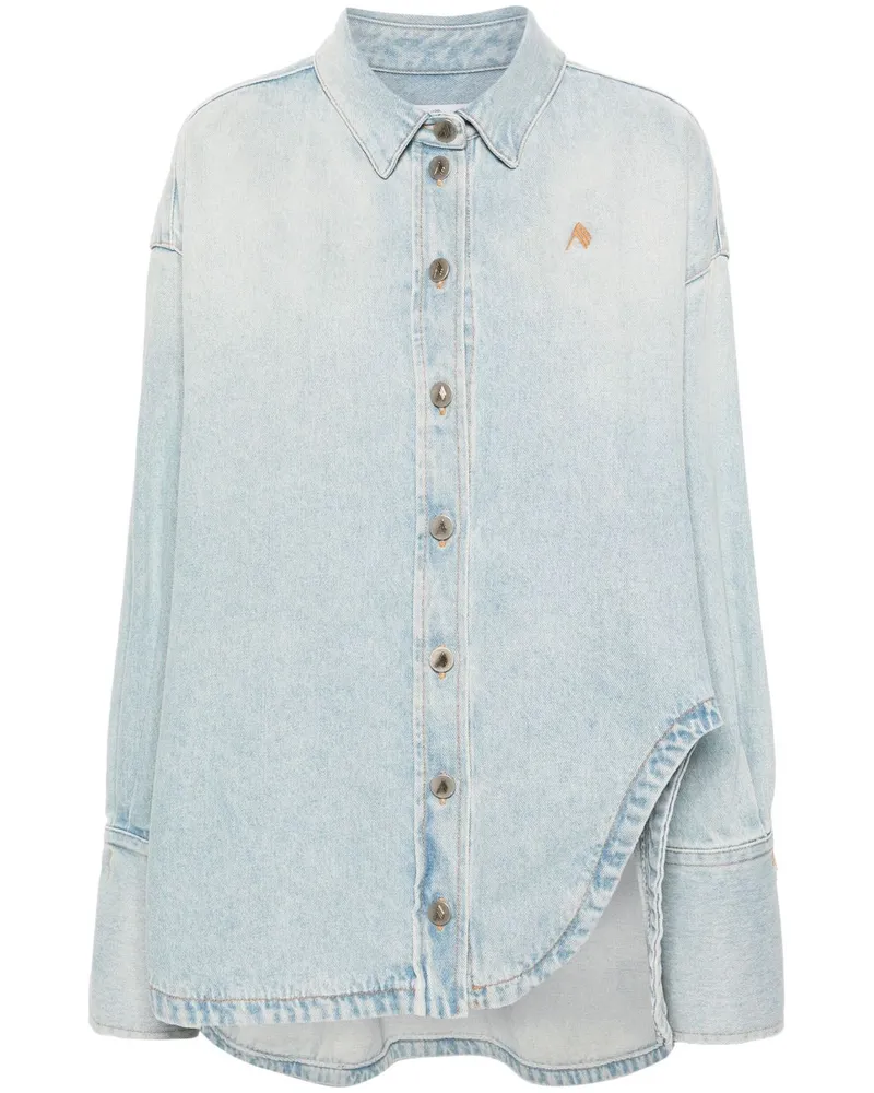 ATTICO Denim-Mantel mit gesprzeitem Kragen - Blau Blau