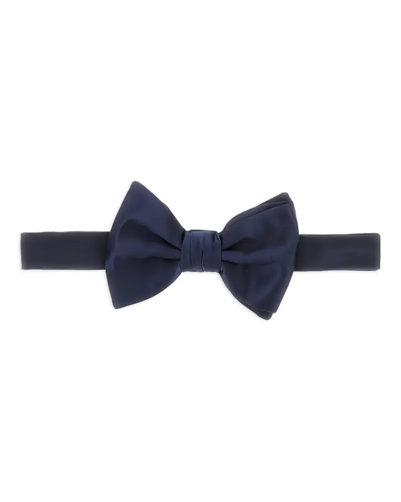 Emporio Armani Fliege aus Seide - Blau Blau