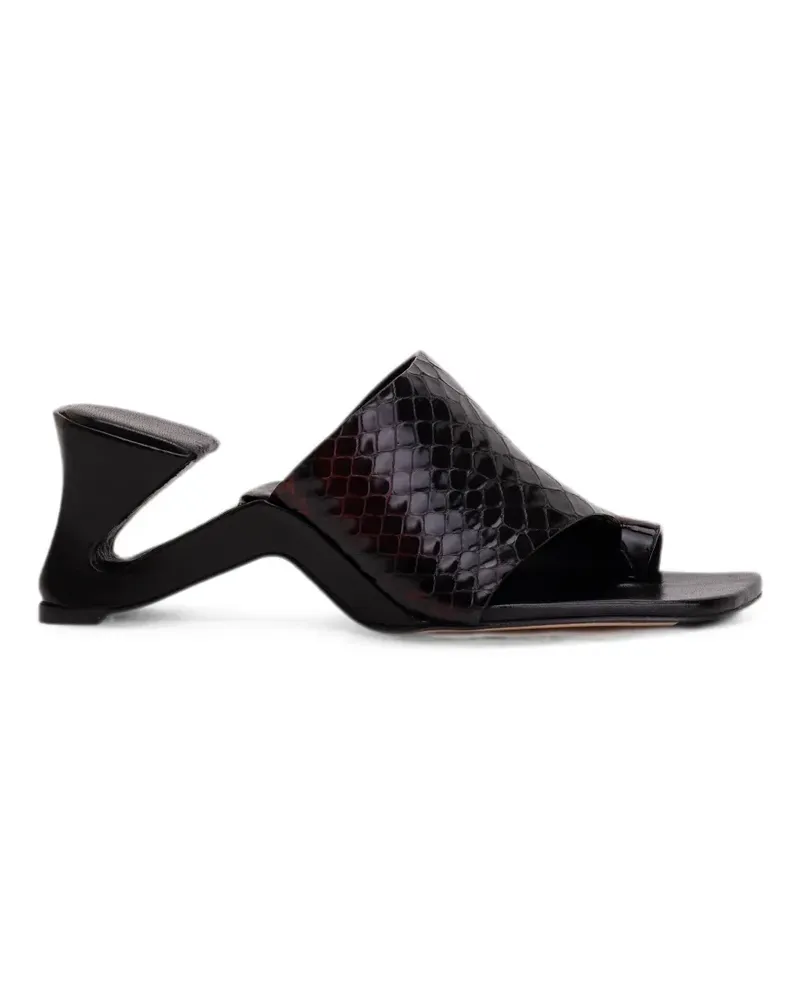 Miista Gaelle snake-effect sandals - Braun Braun