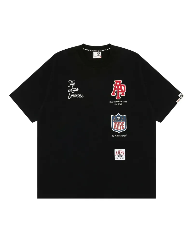 BAPE Aape Universe T-Shirt - Schwarz Schwarz