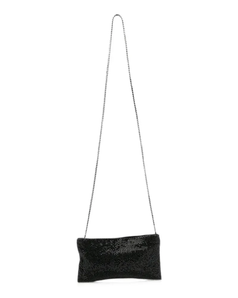 Benedetta Bruzziches crystal-embellished mesh clutch bag - Schwarz Schwarz