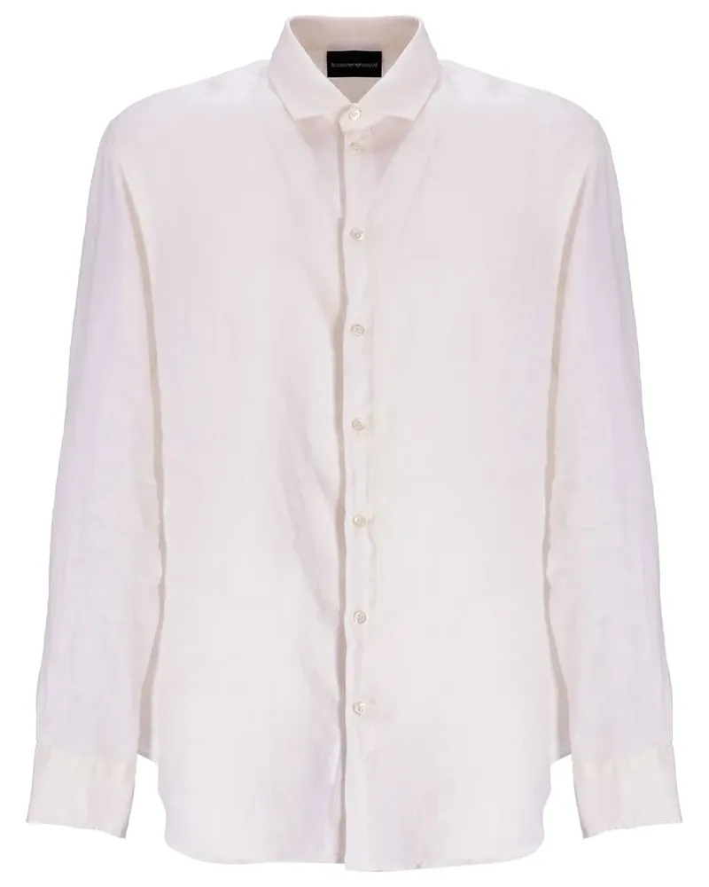 Emporio Armani Langärmeliges Hemd - Weiß Weiß