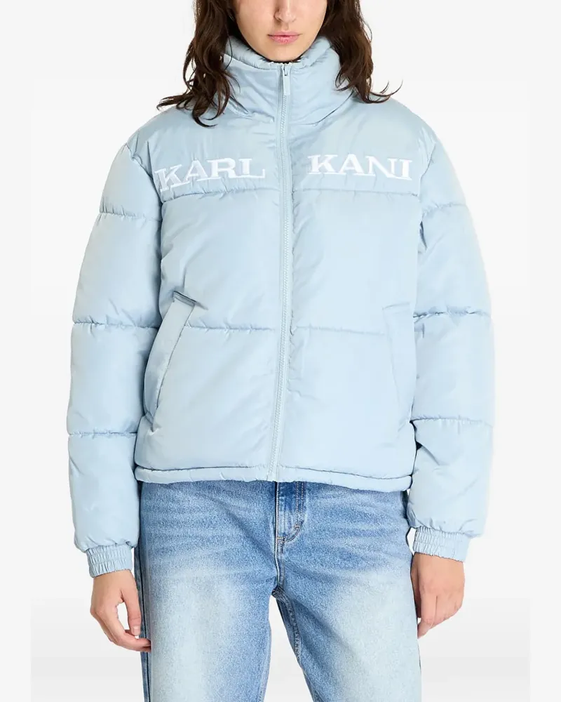Karl Kani Retro Essential Steppjacke mit Logo-Stickerei - Blau Blau