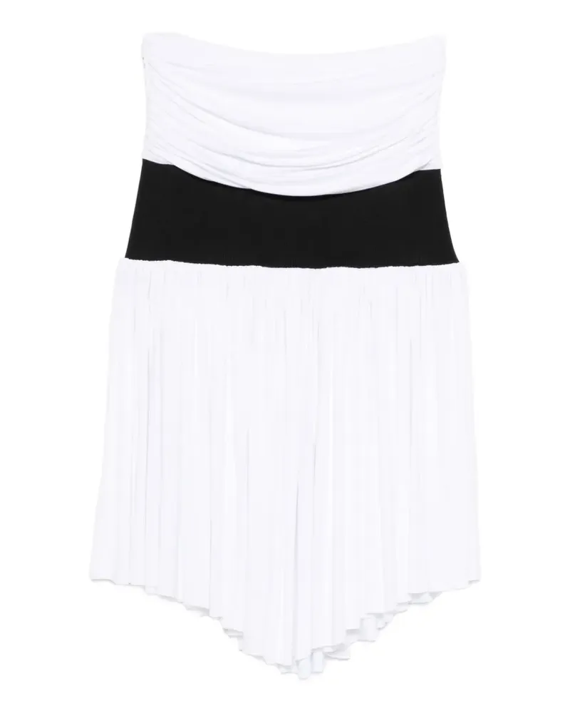 GIMAGUAS Carine ruched asymmetric skirt - Weiß Weiß