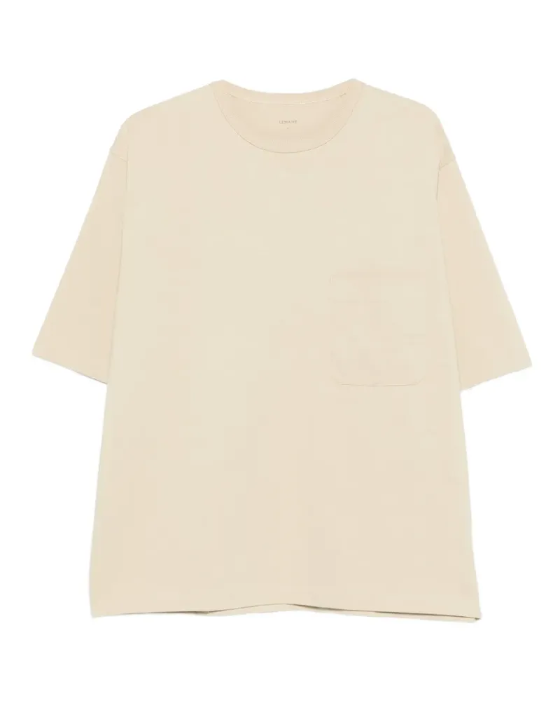 Christophe Lemaire T-Shirt mit aufgesetzter Tasche - Nude Nude