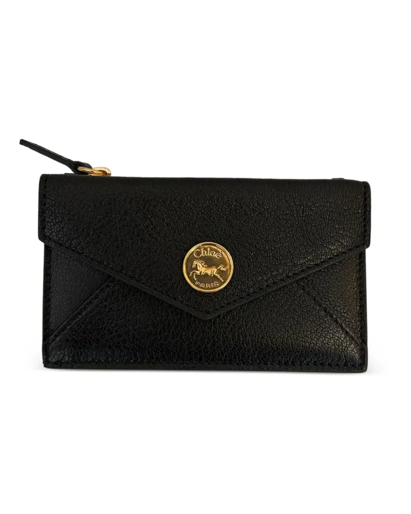 Chloé Kleines Envelope Portemonnaie mit Reißverschluss - Schwarz Schwarz