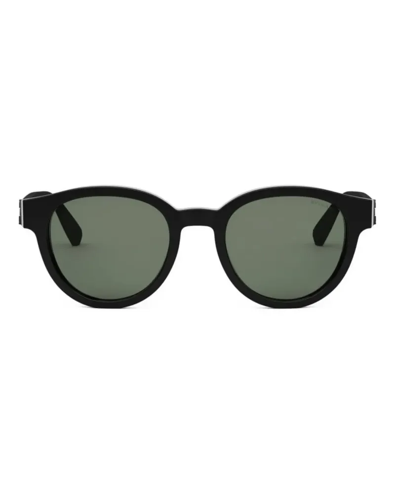 Bulgari Sonnenbrille mit rundem Gestell - Schwarz Schwarz