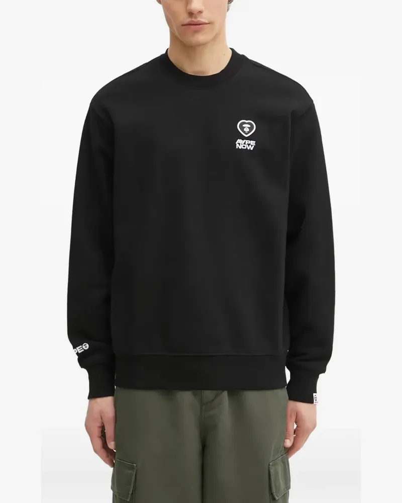 BAPE logo-deatil sweatshirt - Schwarz Schwarz