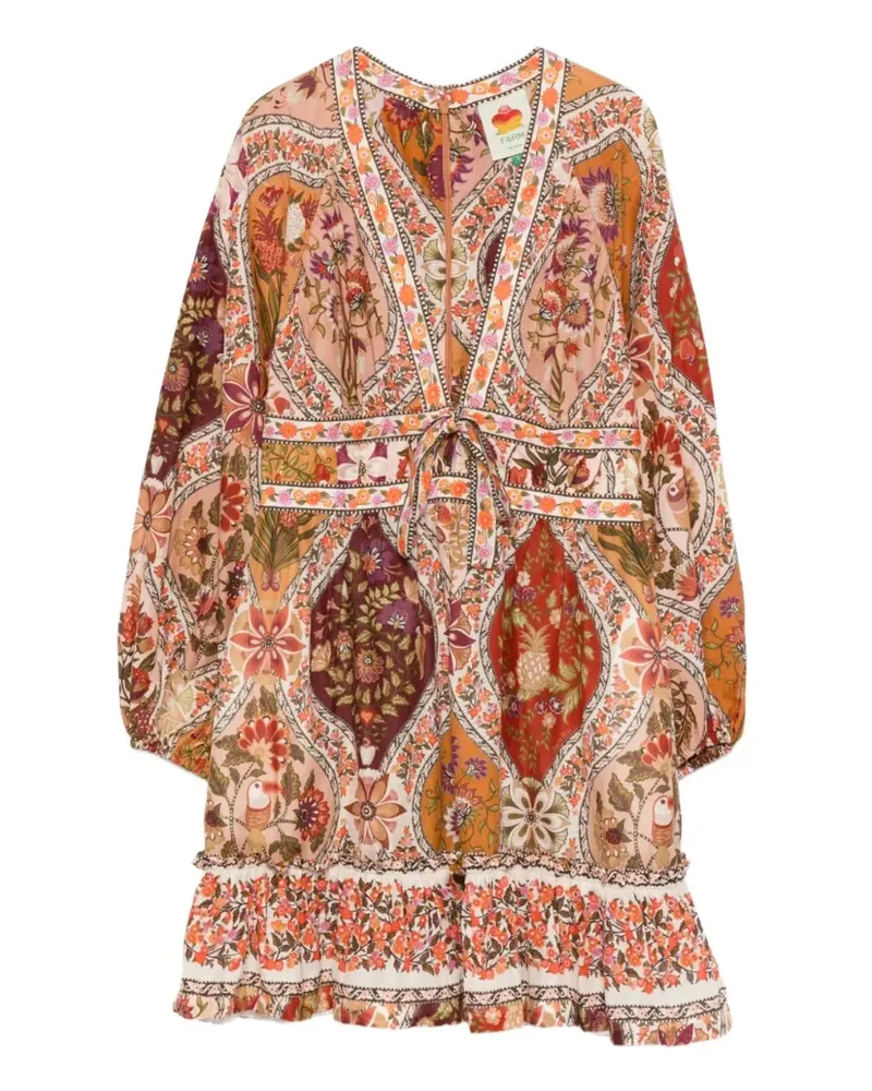 FARM Rio Romantic Nature Minikleid - Orange Orange