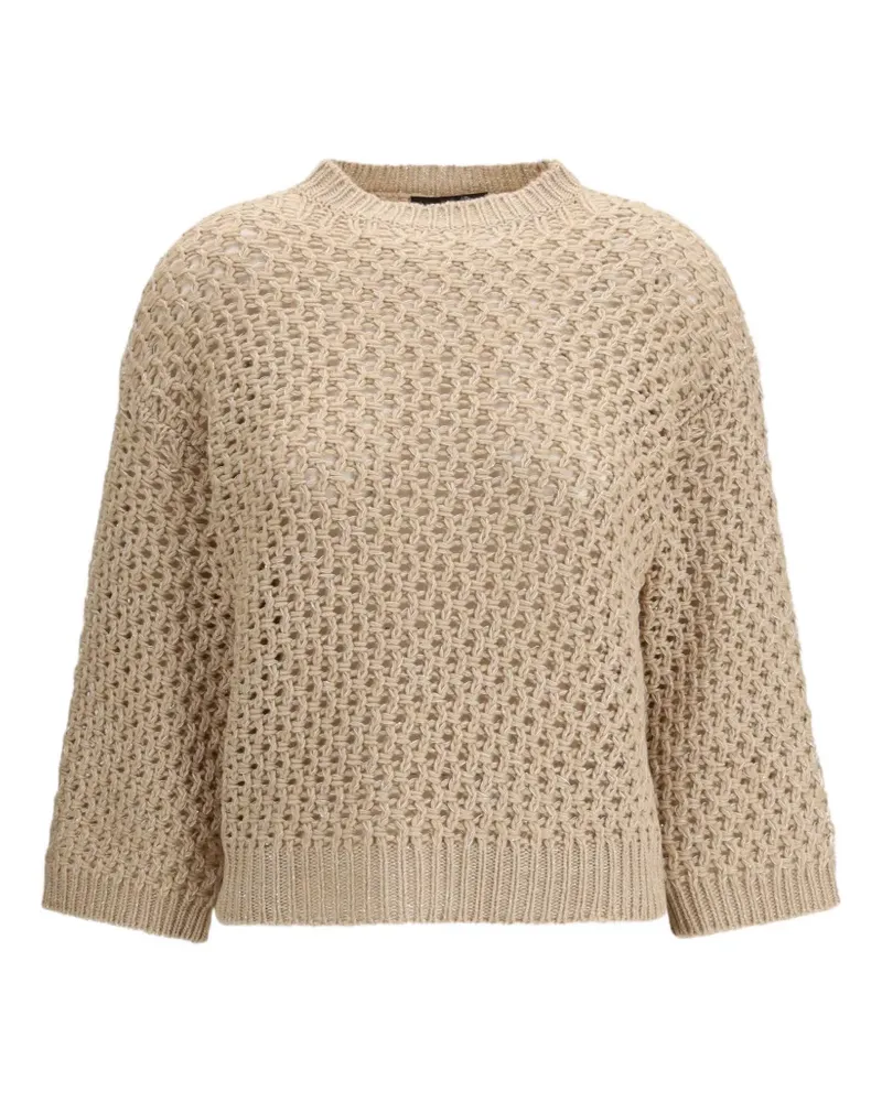 Fabiana Filippi Pullover mit Lochstrickmuster - Nude Nude