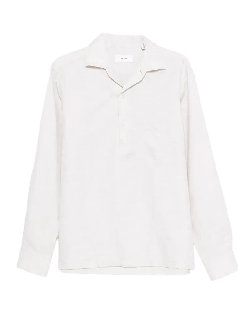 LARDINI Langärmeliges Poloshirt - Nude Nude
