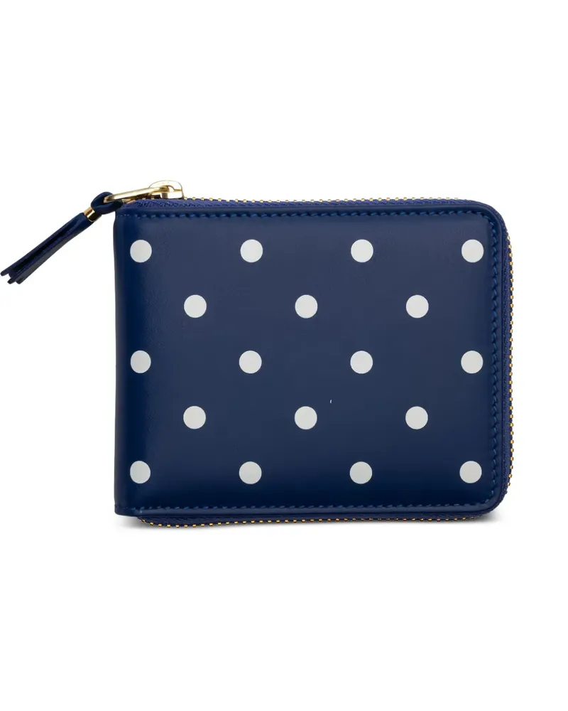 Comme des Garçons Portemonnaie mit Polka Dots - Blau Blau