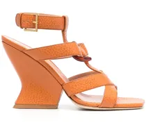 Sandalen mit Riemen - Orange