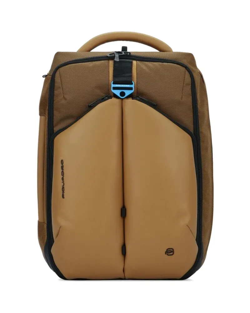 Piquadro expandable multi-compartment backpack - Nude Nude