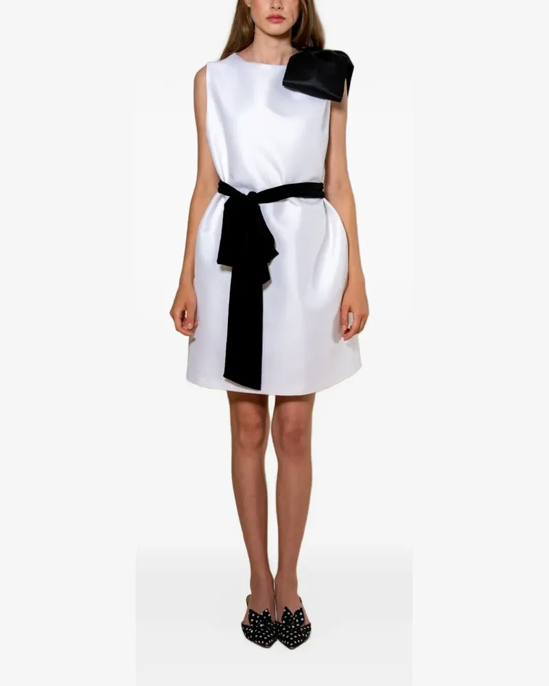 STYLAND Minikleid mit Schleifen - Weiß Weiß