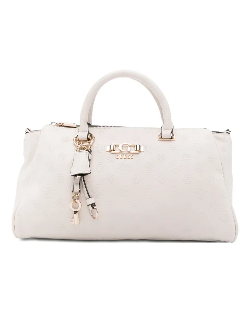 Guess Tote Bag mit Prägung - Nude Nude