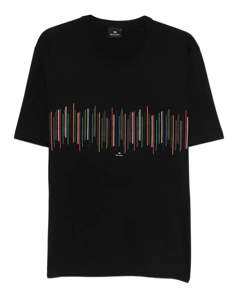 Paul Smith Gestreiftes T-Shirt - Schwarz Schwarz