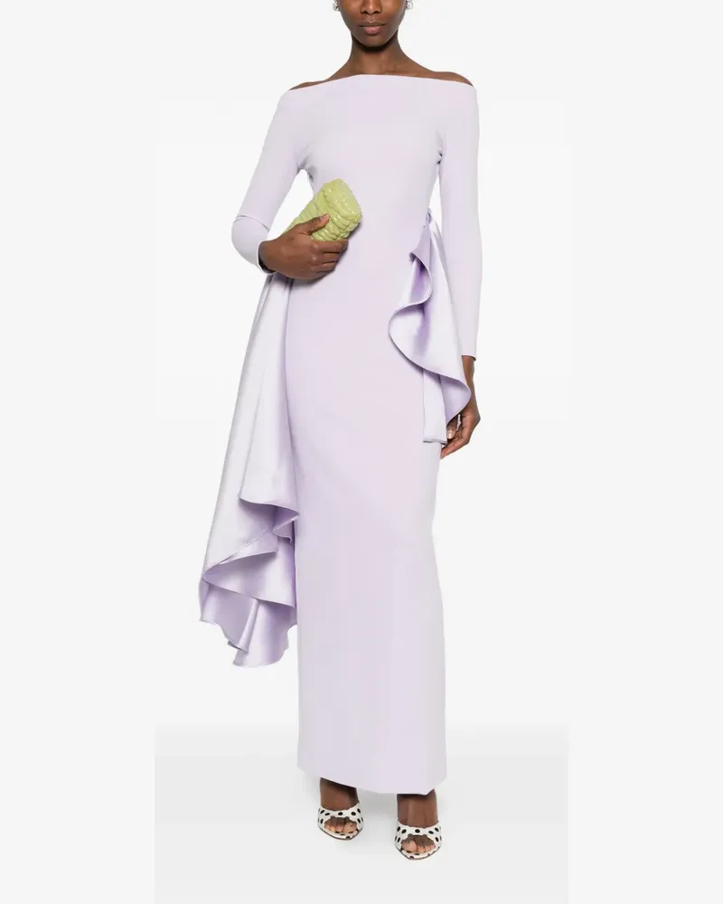 Solace London Kiana off-shoulder maxi dress - Violett Violett