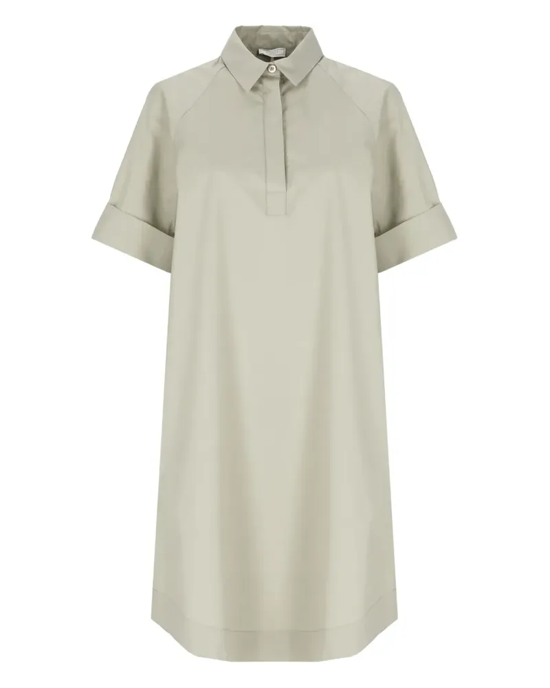 Peserico Mittellanges Hemdkleid - Grün Grün
