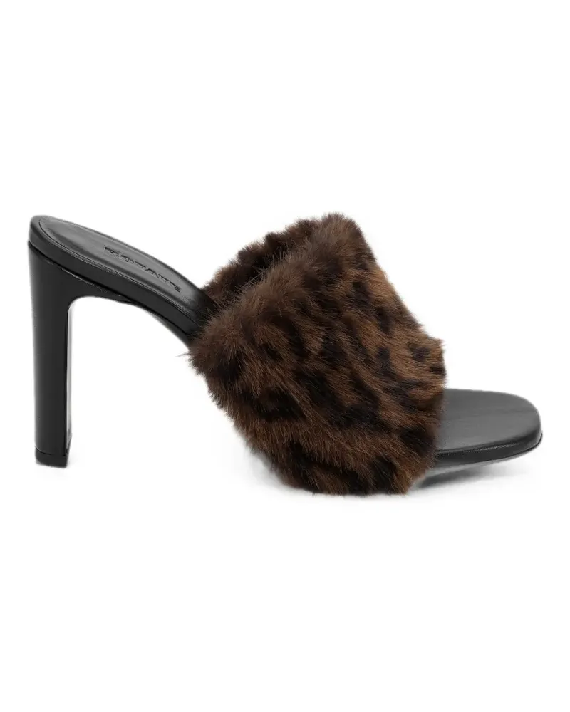 ROTATE Birger Christensen Mules aus Faux Fur - Braun Braun