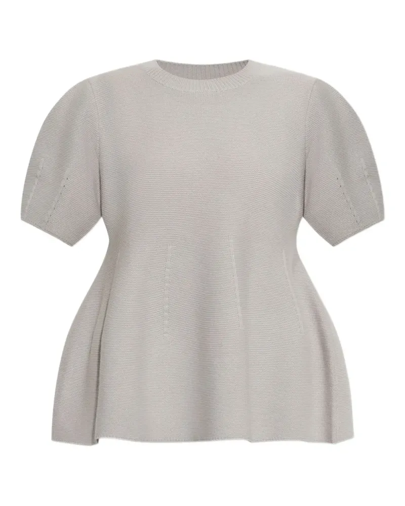 Lisa Yang Mella puff-sleeve top - Grau Grau