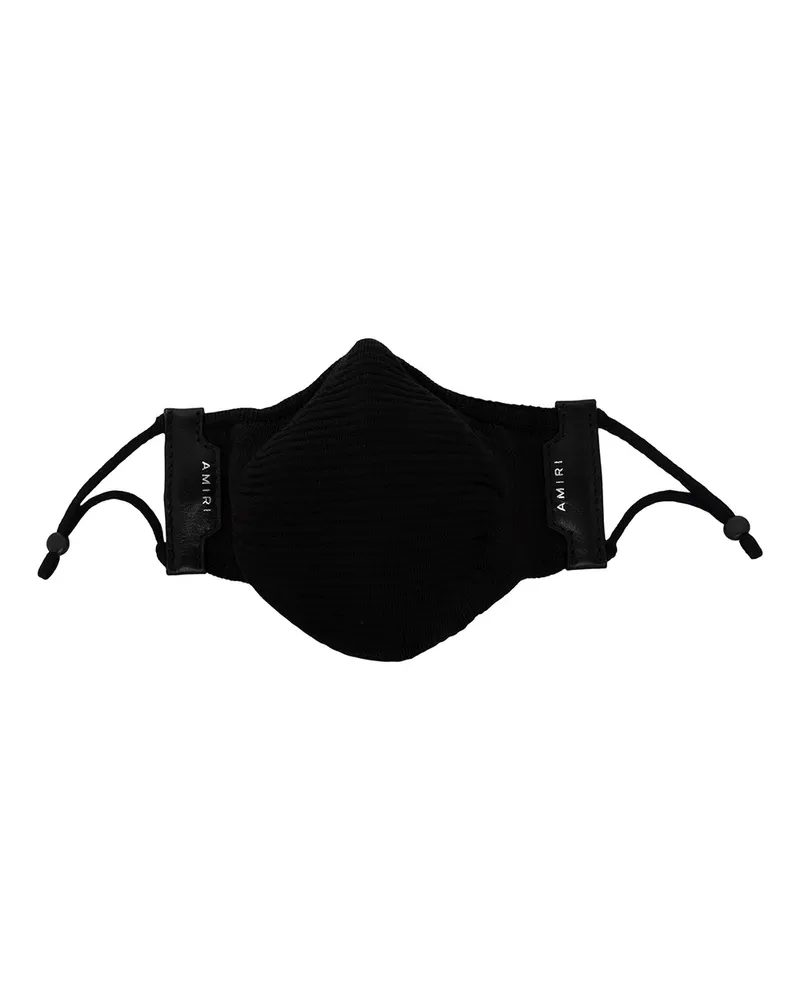 Amiri Mundschutz mit Logo - Schwarz Schwarz