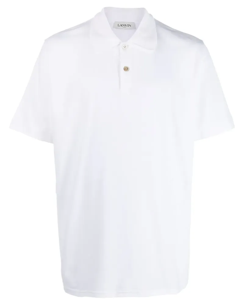 Lanvin Klassisches Poloshirt - Weiß Weiß