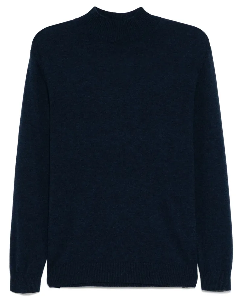 N.Peal Mayfair Rollkragenpullover - Blau Blau