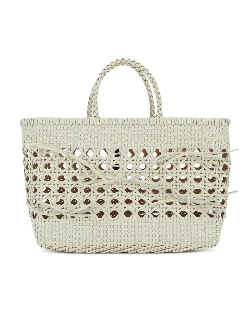 OSOI Biscuit woven tote bag - Weiß Weiß